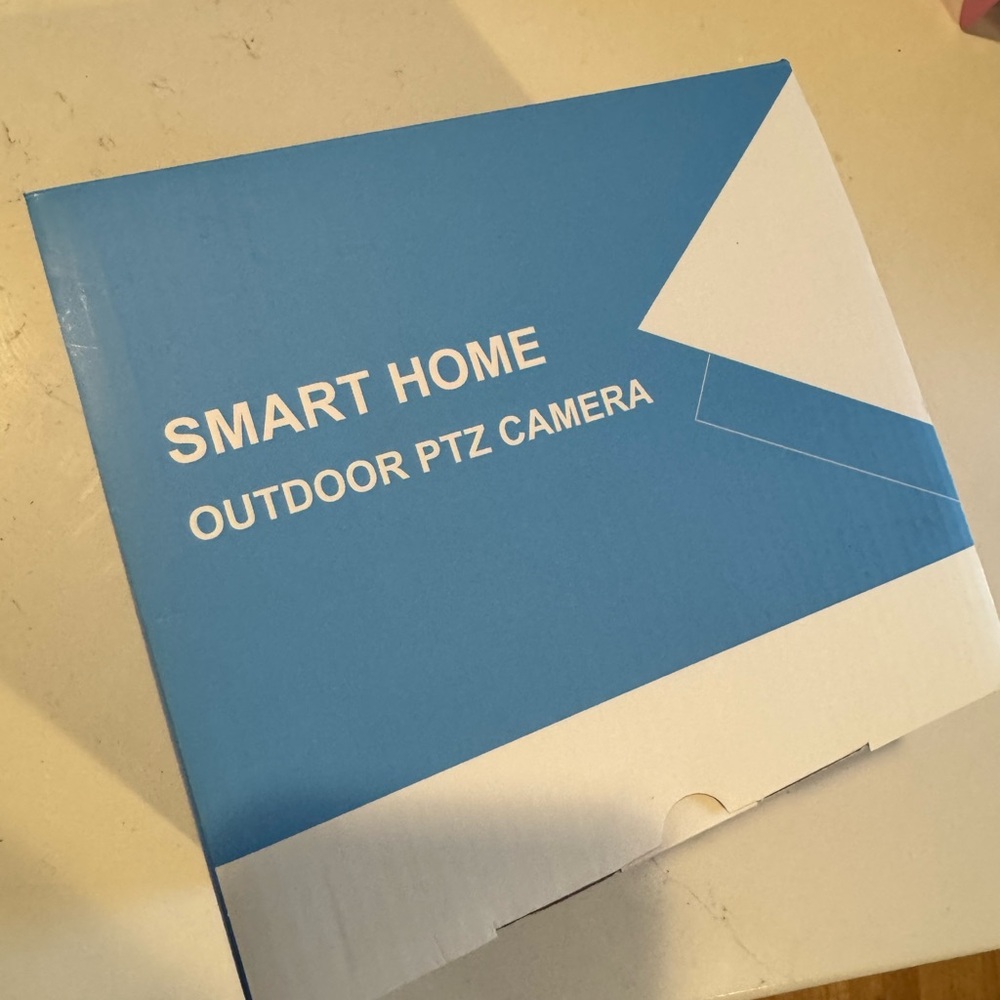 Outdoor PTZ Camera in White Box